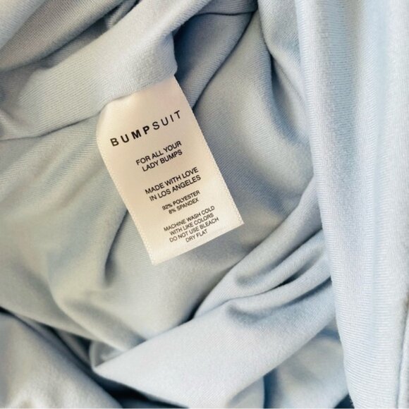 NWT Bumpsuit SMALL The Elle sleeveless maxi dress in Powder Blue - Picture 5 of 5